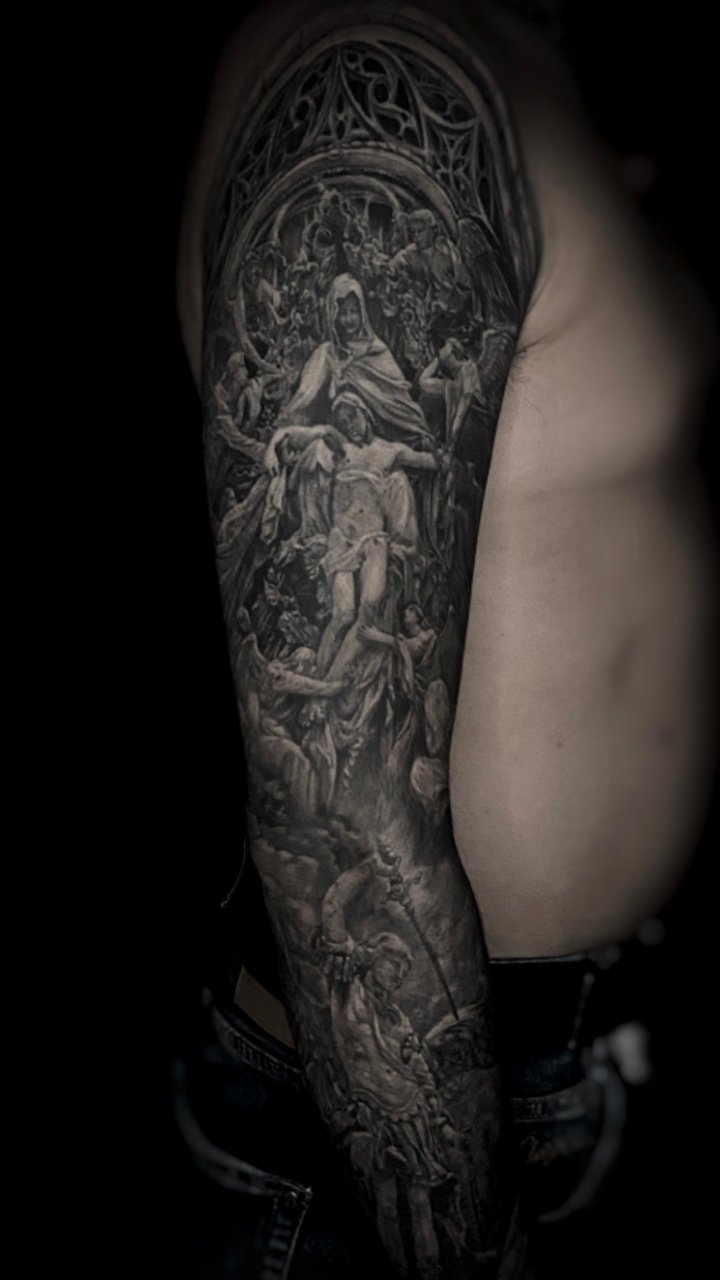 Tatuaje realismo sombras Fred Zapata