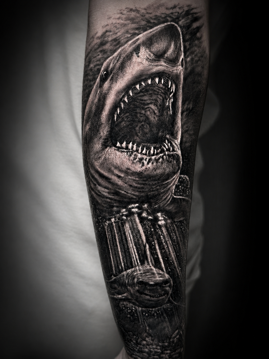 Tatuaje realismo sombras Fred Zapata