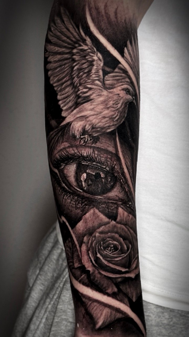 Tatuaje realismo sombras Fred Zapata